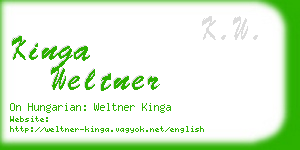kinga weltner business card